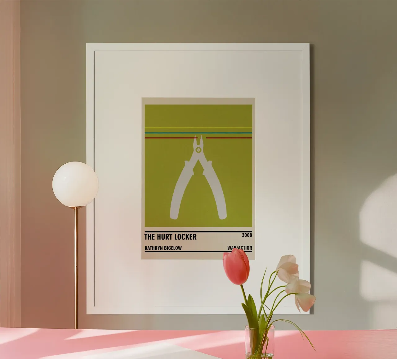 The Hurt Locker poster con telaio in legno da TheArtstudio