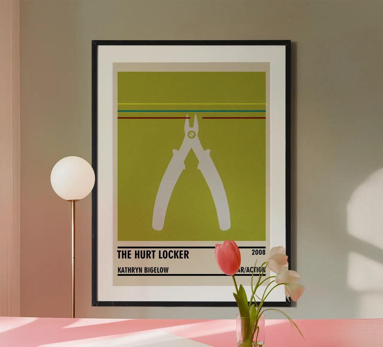 The Hurt Locker poster con telaio in legno da TheArtstudio