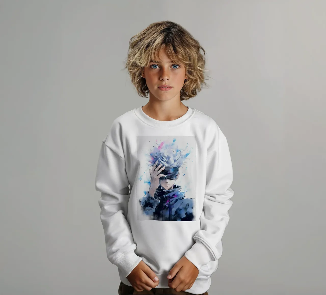Gojo Satoru Jujutsu kaisen felpa bambino da CreativeStudio