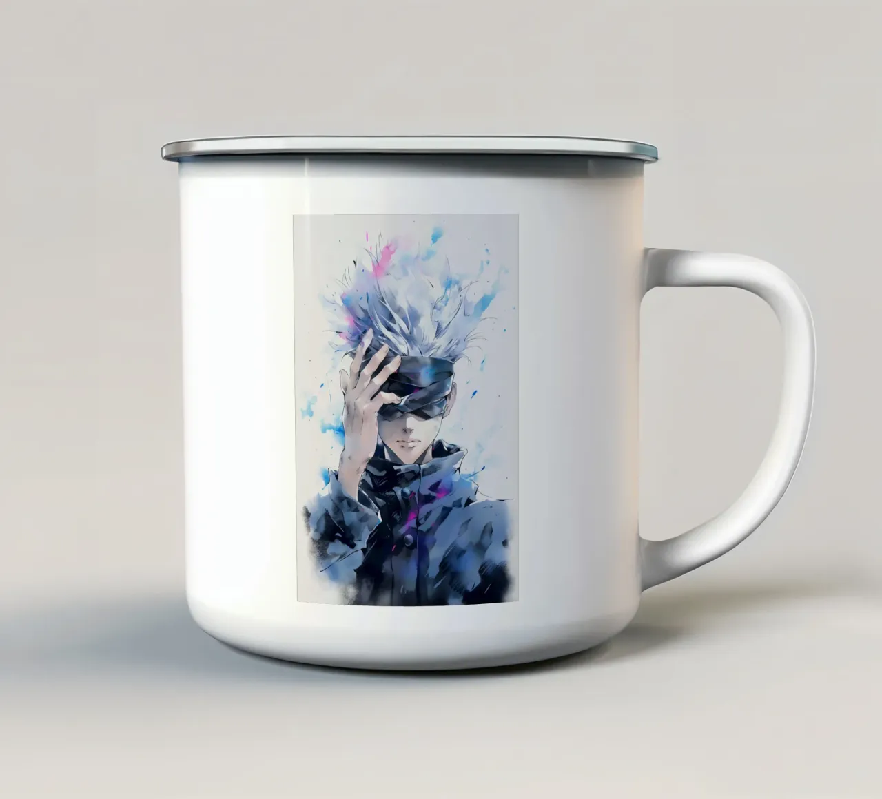 Gojo Satoru Jujutsu kaisen tazza in smalto da CreativeStudio