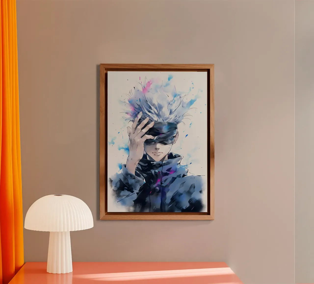 Gojo Satoru Jujutsu kaisen alluminio dibond da CreativeStudio