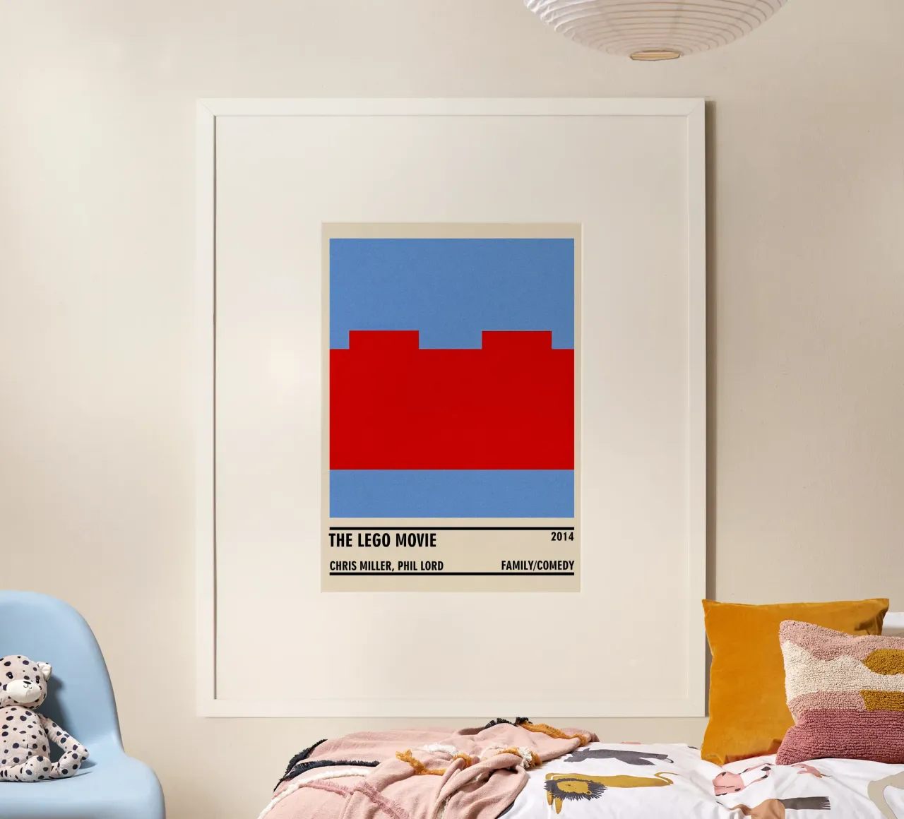 The Lego Movie poster con telaio in legno da TheArtstudio