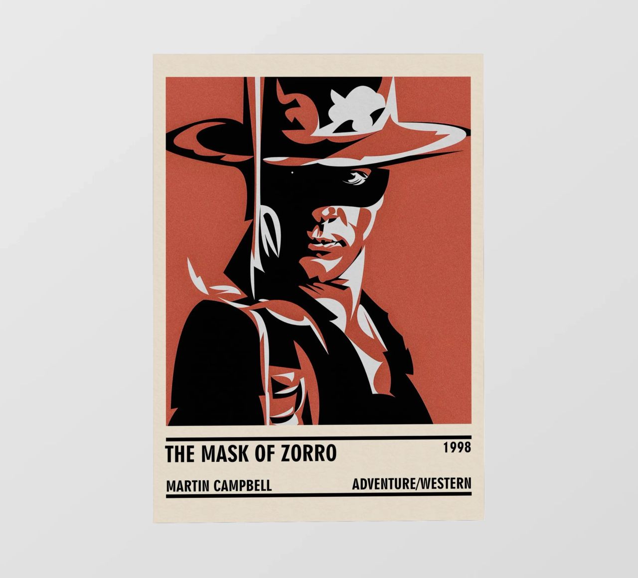 The Mask of Zorro pellicola backlit da TheArtstudio