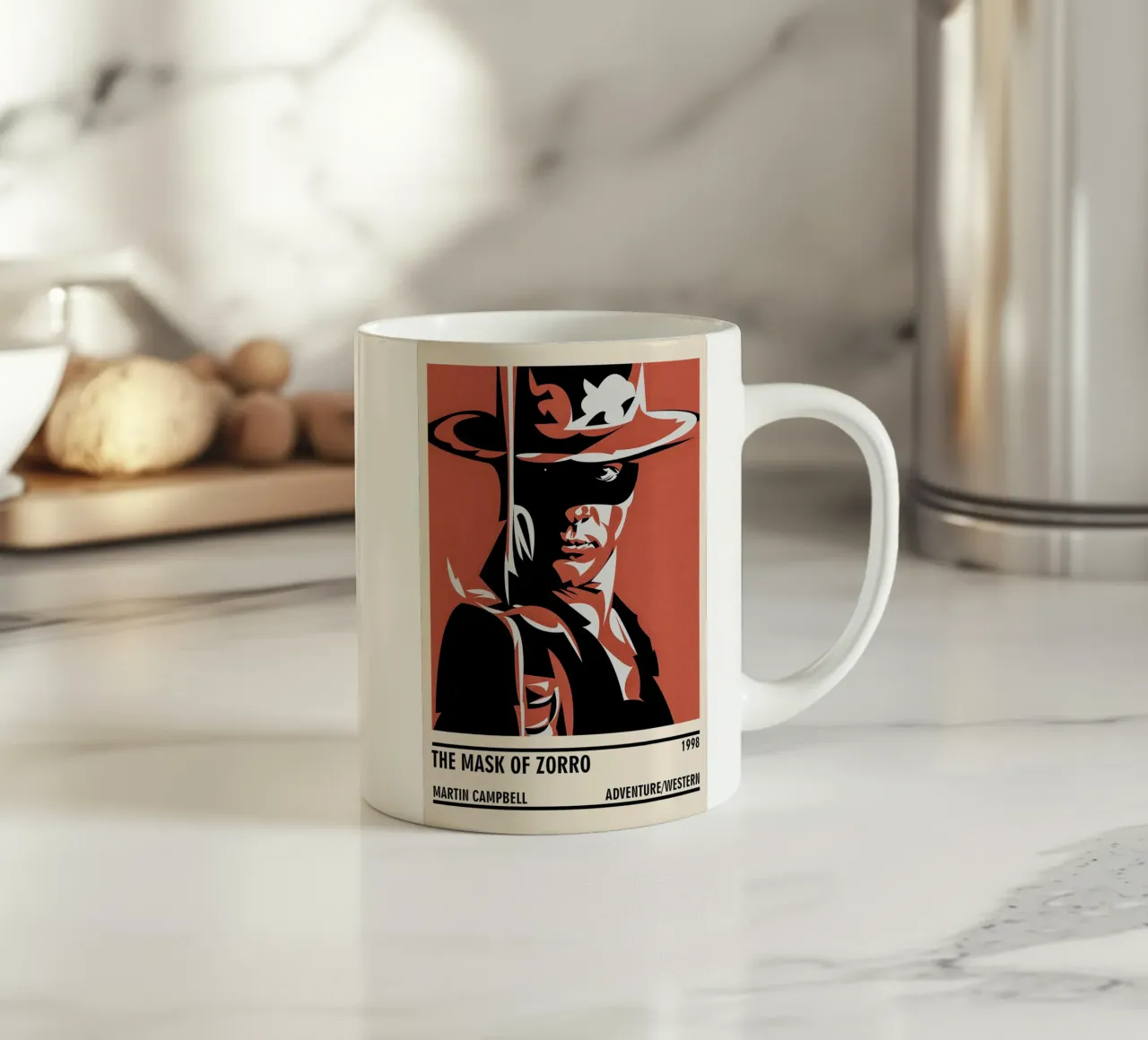 The Mask of Zorro Keramik Tasse von TheArtstudio