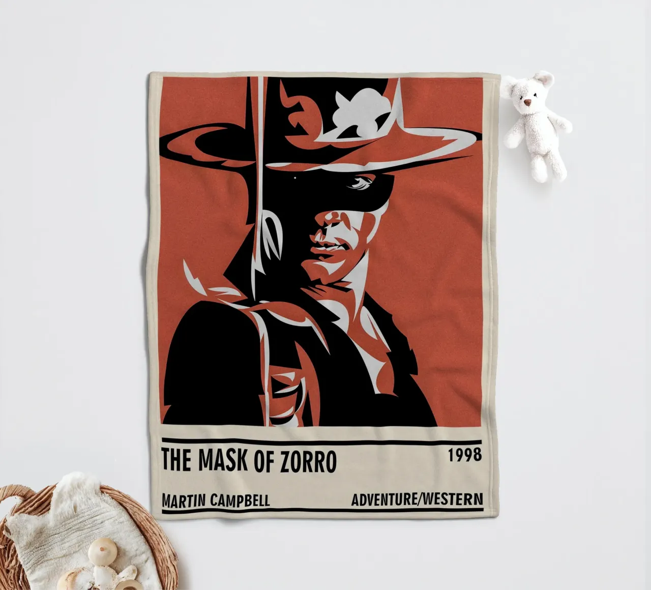 The Mask of Zorro coperta in pile da TheArtstudio