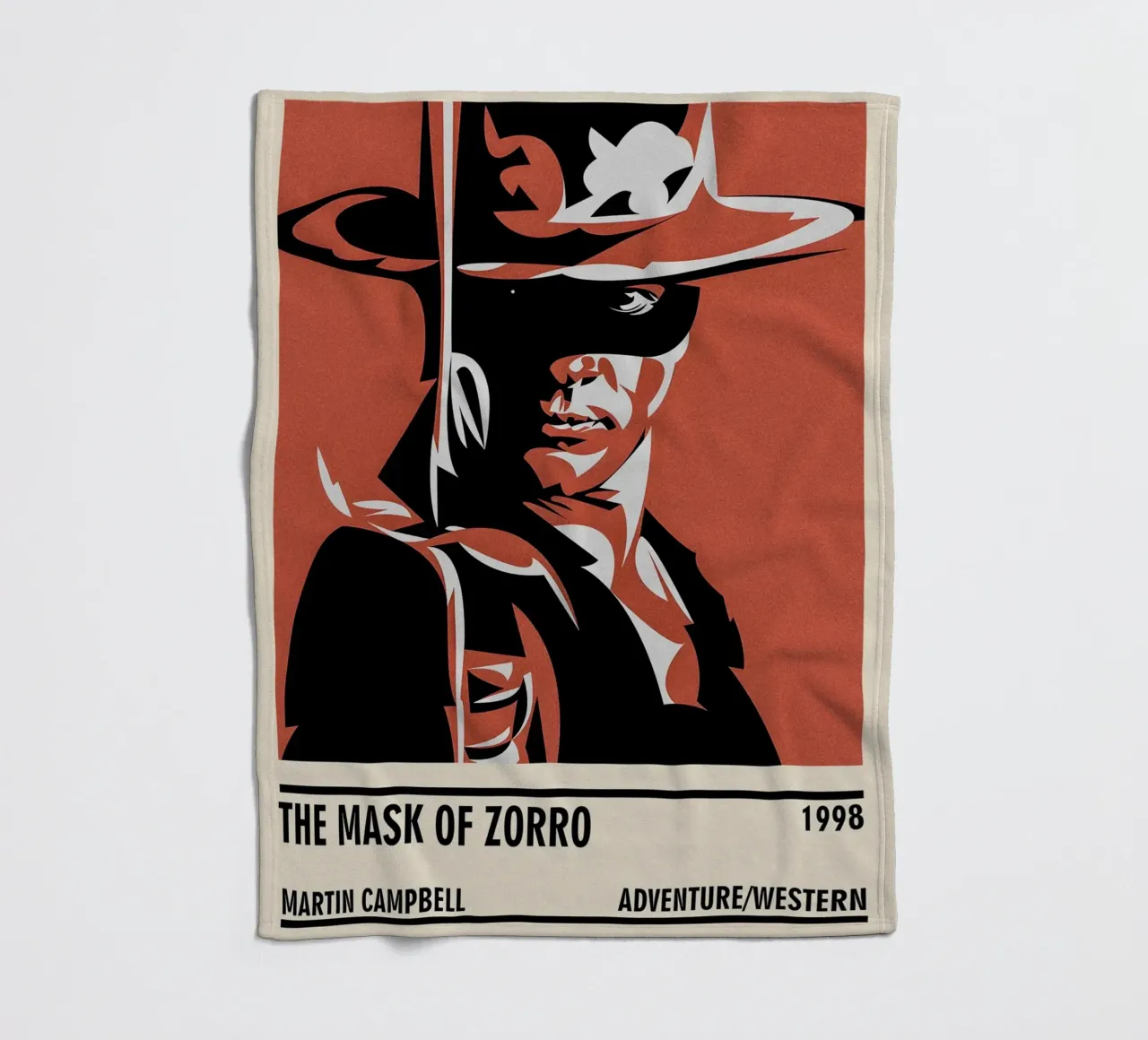 The Mask of Zorro coperta in pile da TheArtstudio