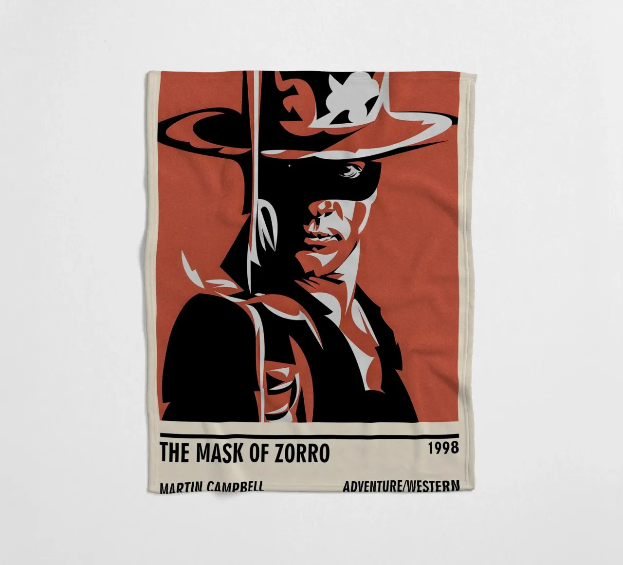 The Mask of Zorro coperta in pile da TheArtstudio
