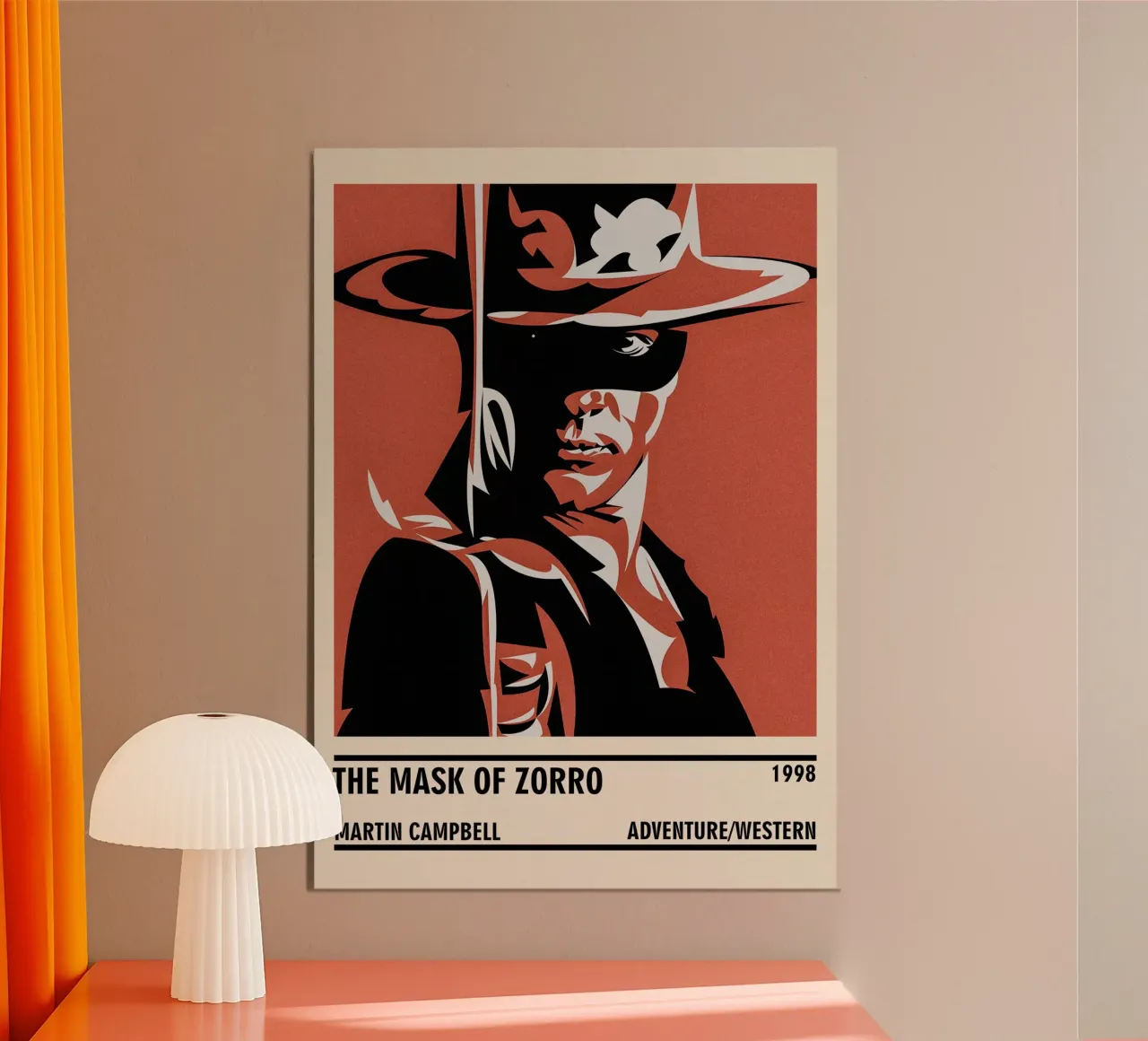 The Mask of Zorro alluminio dibond da TheArtstudio
