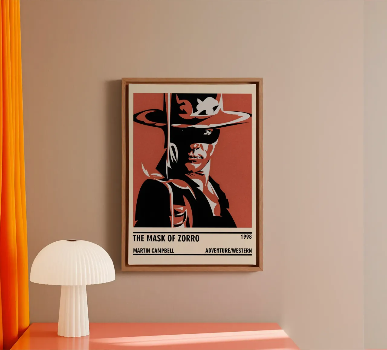 The Mask of Zorro tela con Cornice a cassetta da TheArtstudio