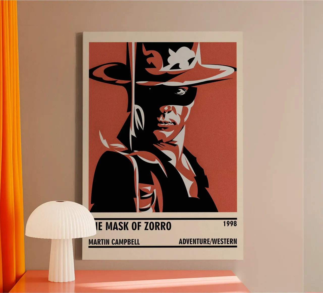 The Mask of Zorro tela con Cornice a cassetta da TheArtstudio