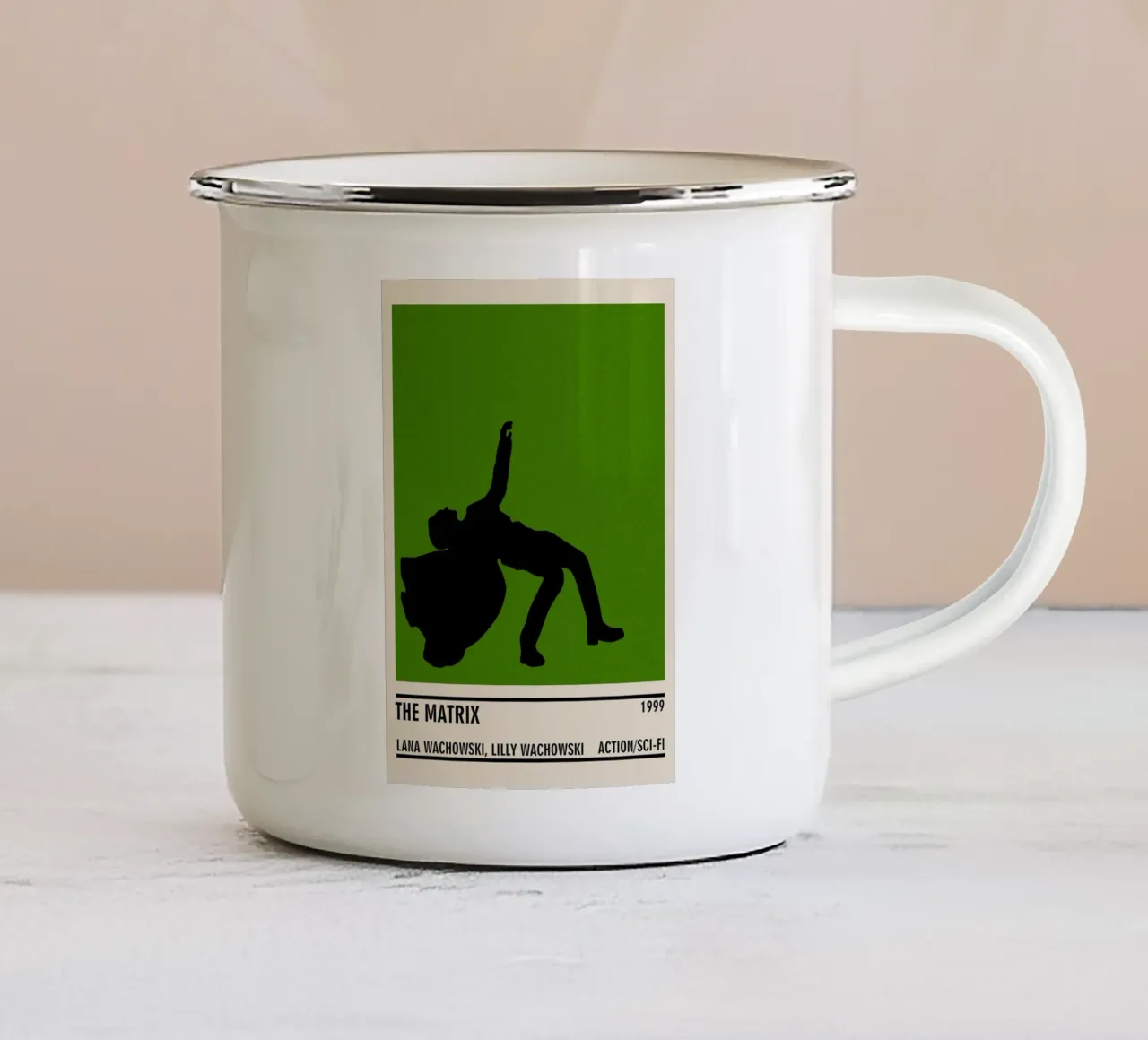 The Matrix Emaille Tasse von TheArtstudio