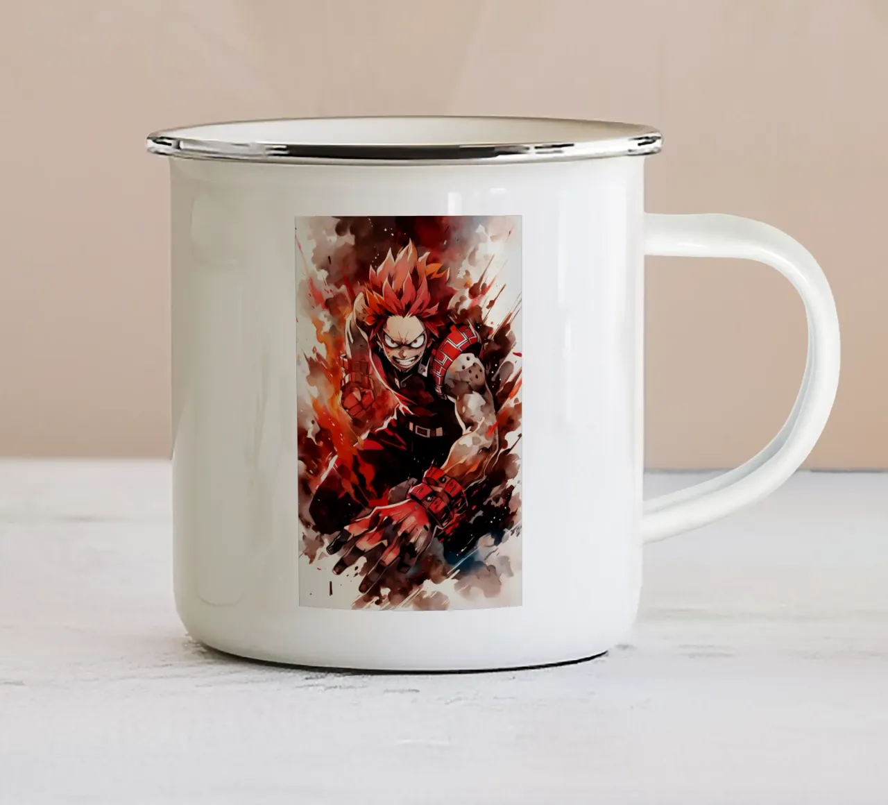 Kirishima Eijirou tazza in smalto da CreativeStudio