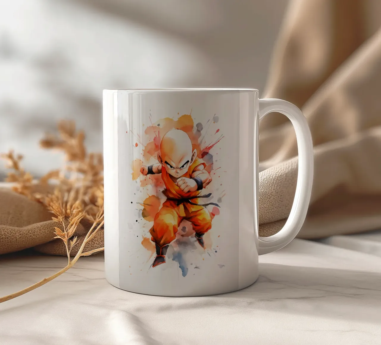 Krillin DBZ Keramik Tasse von CreativeStudio