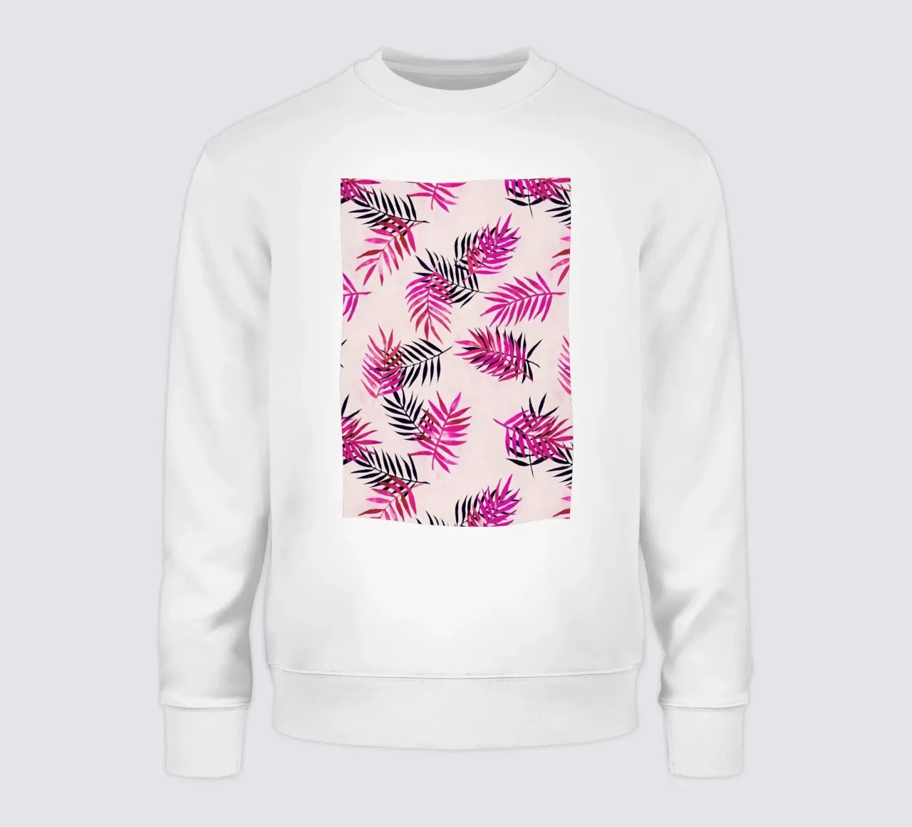 Pink Palm Pattern felpa da Micklyn Le Feuvre