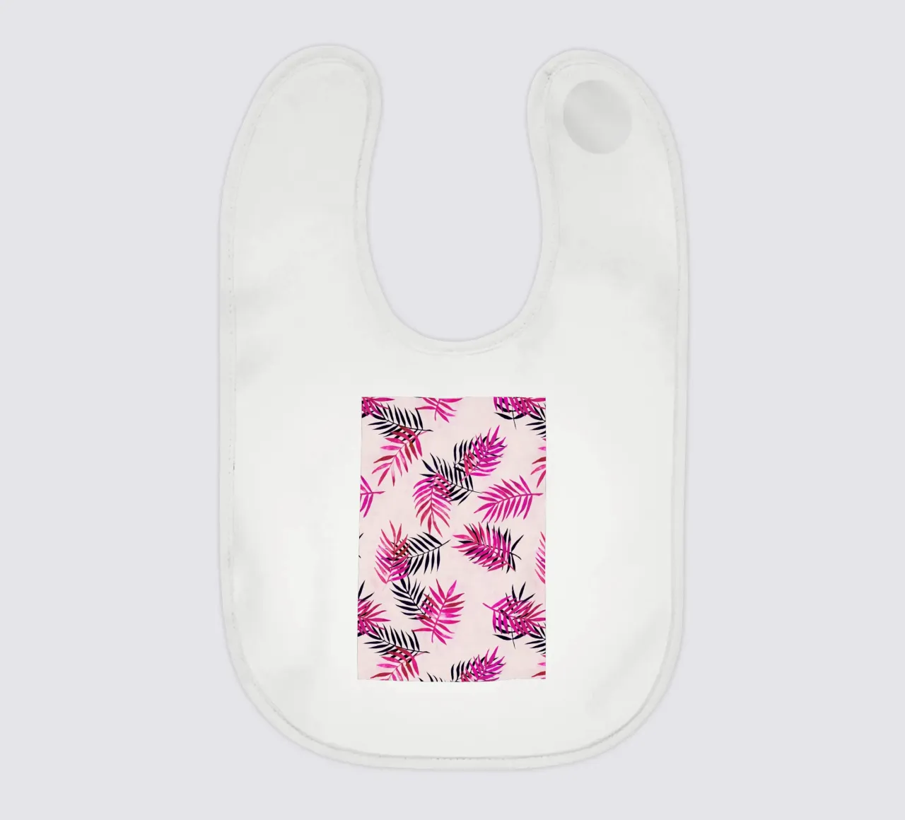 Pink Palm Pattern bavaglino da Micklyn Le Feuvre