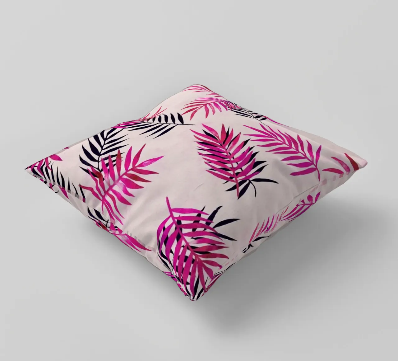 Pink Palm Pattern cuscino da Micklyn Le Feuvre
