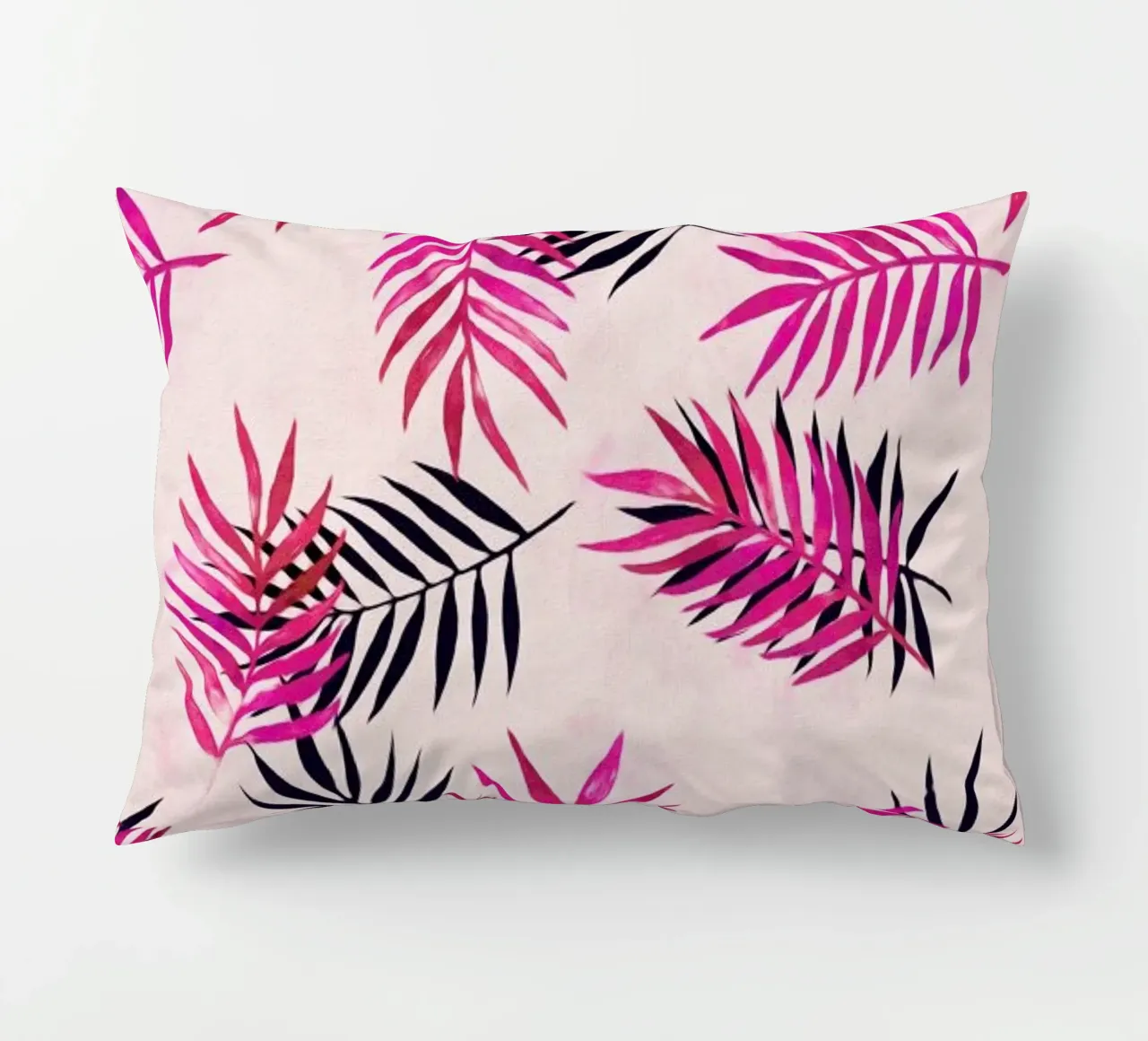 Pink Palm Pattern cuscino da Micklyn Le Feuvre