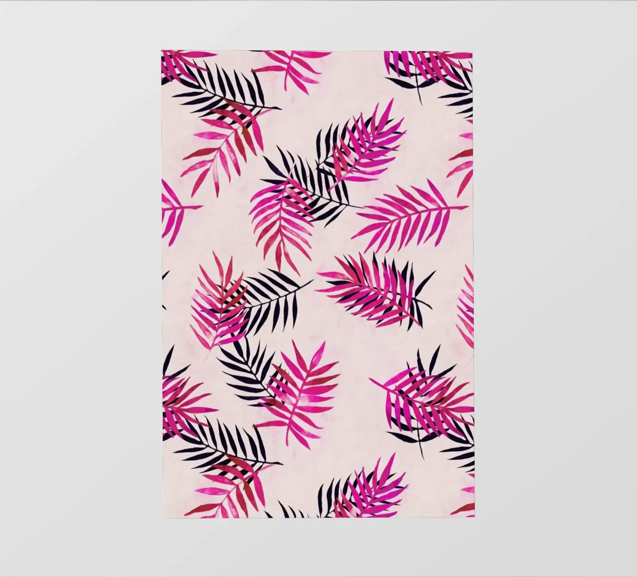 Pink Palm Pattern telo in pvc da Micklyn Le Feuvre