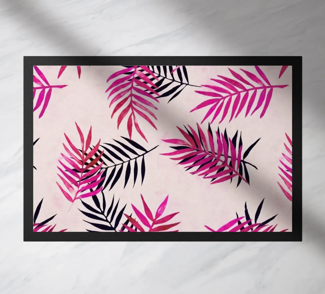 Pink Palm Pattern zerbino da Micklyn Le Feuvre