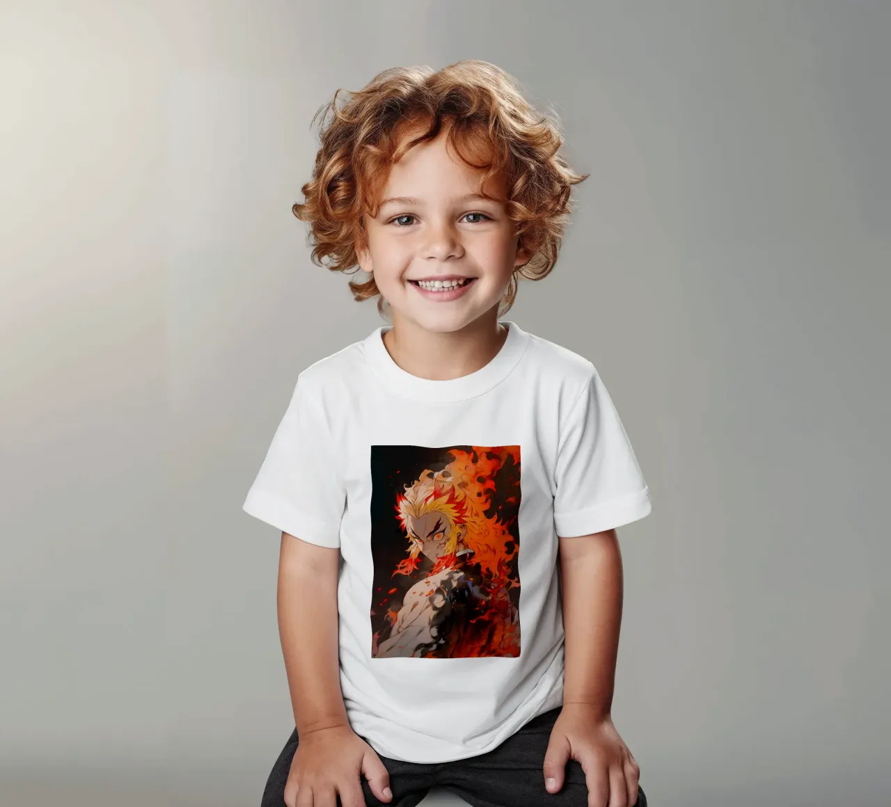 Kyojuro Rengoku kids t-shirt by CreativeStudio