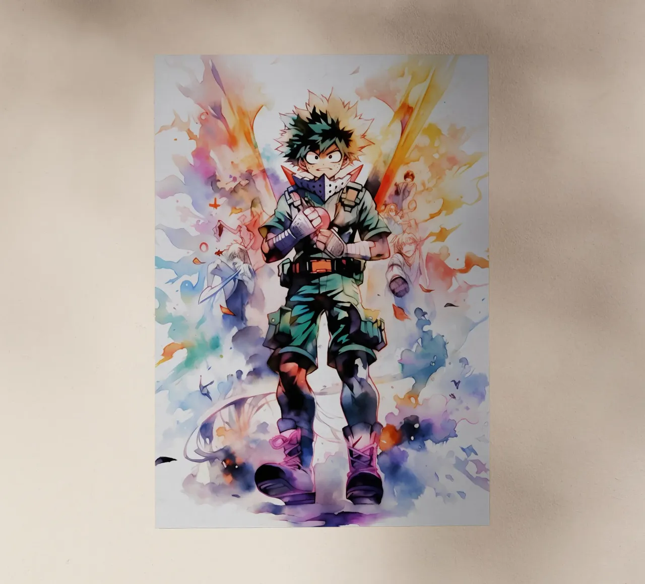 Midoriya Izuku Backlit Folie von CreativeStudio