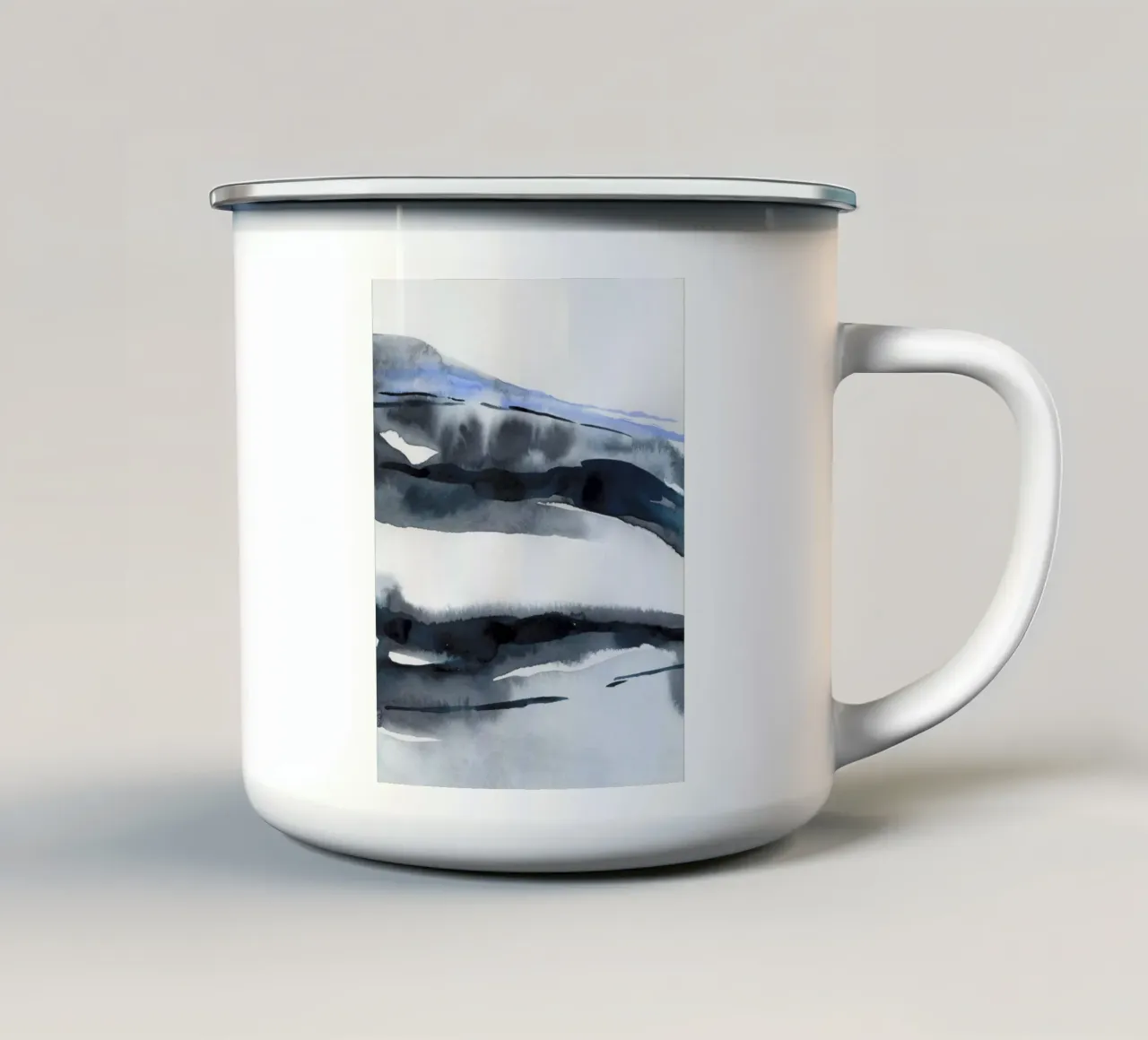 Winter Impression No 1 tazza in smalto da treechild
