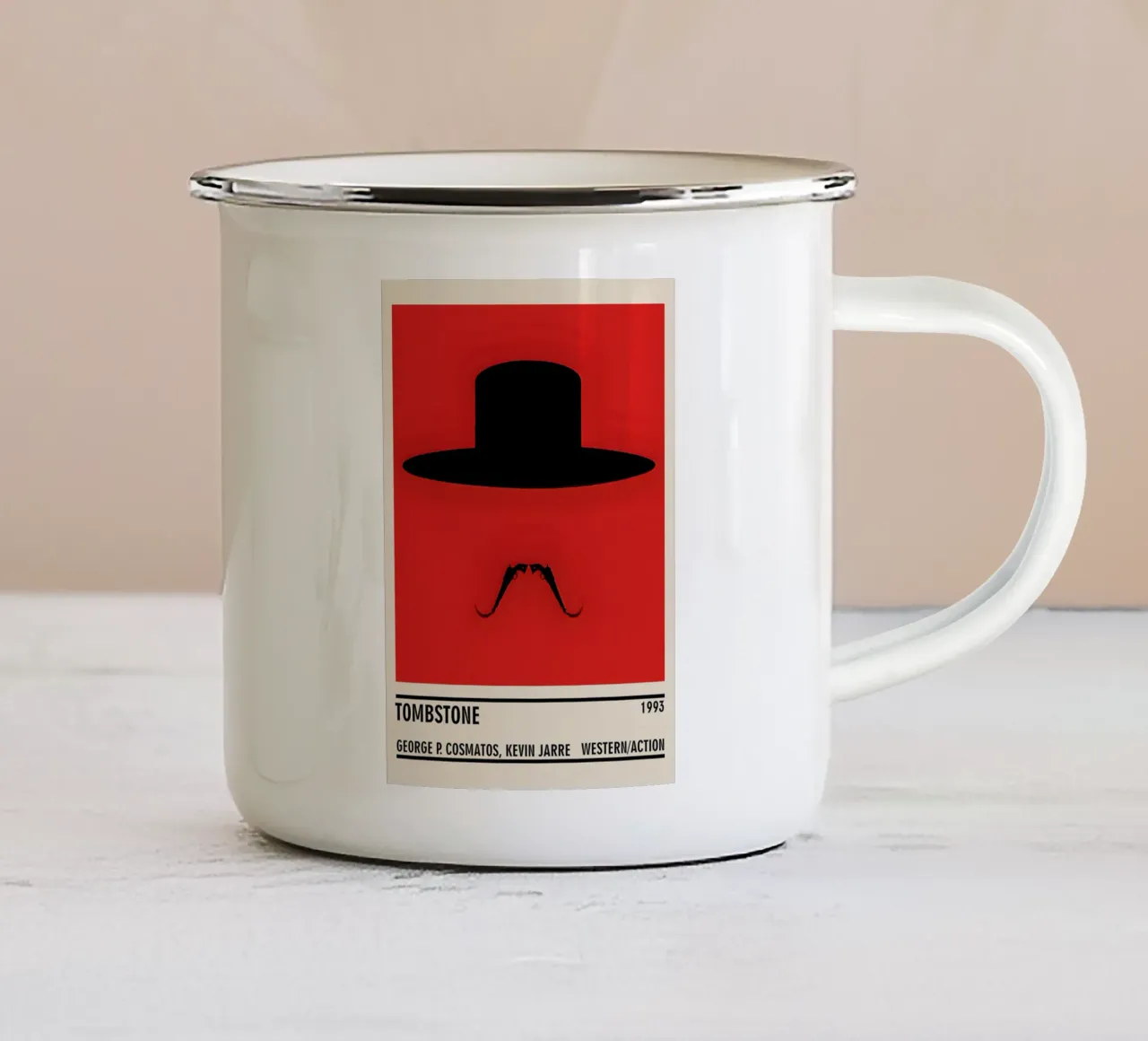 Tombstone tazza in smalto da TheArtstudio
