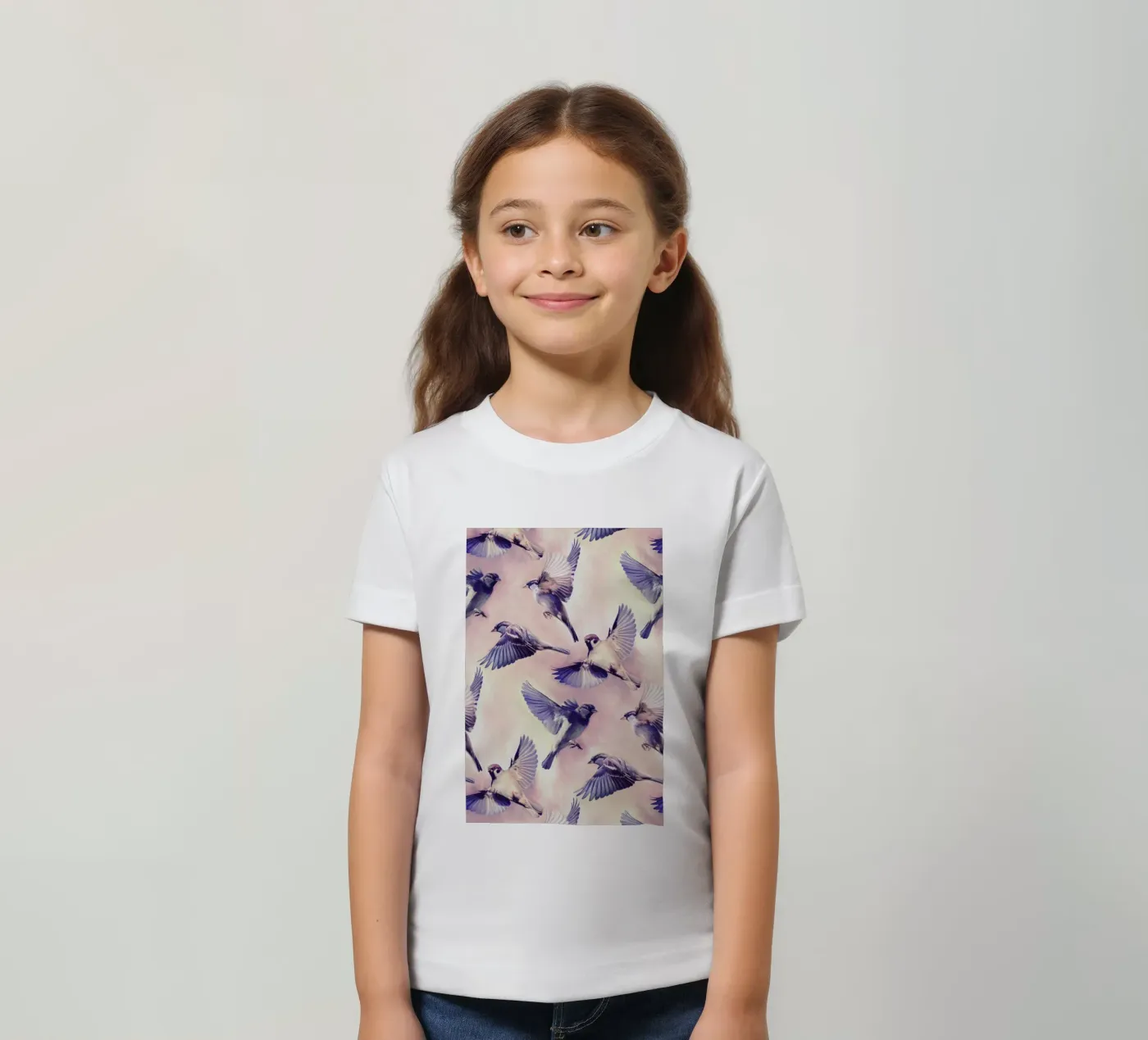 Sparrow Flight t-shirt bambini da Micklyn Le Feuvre