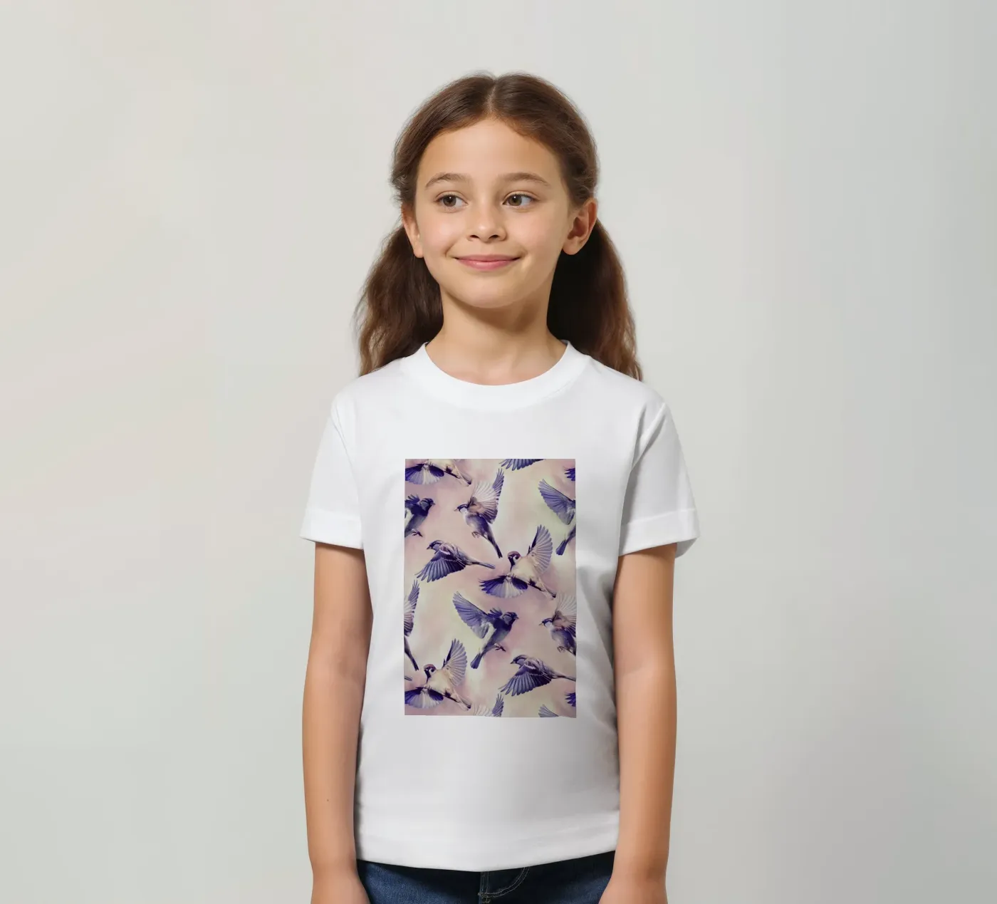 Sparrow Flight t-shirt bambini da Micklyn Le Feuvre