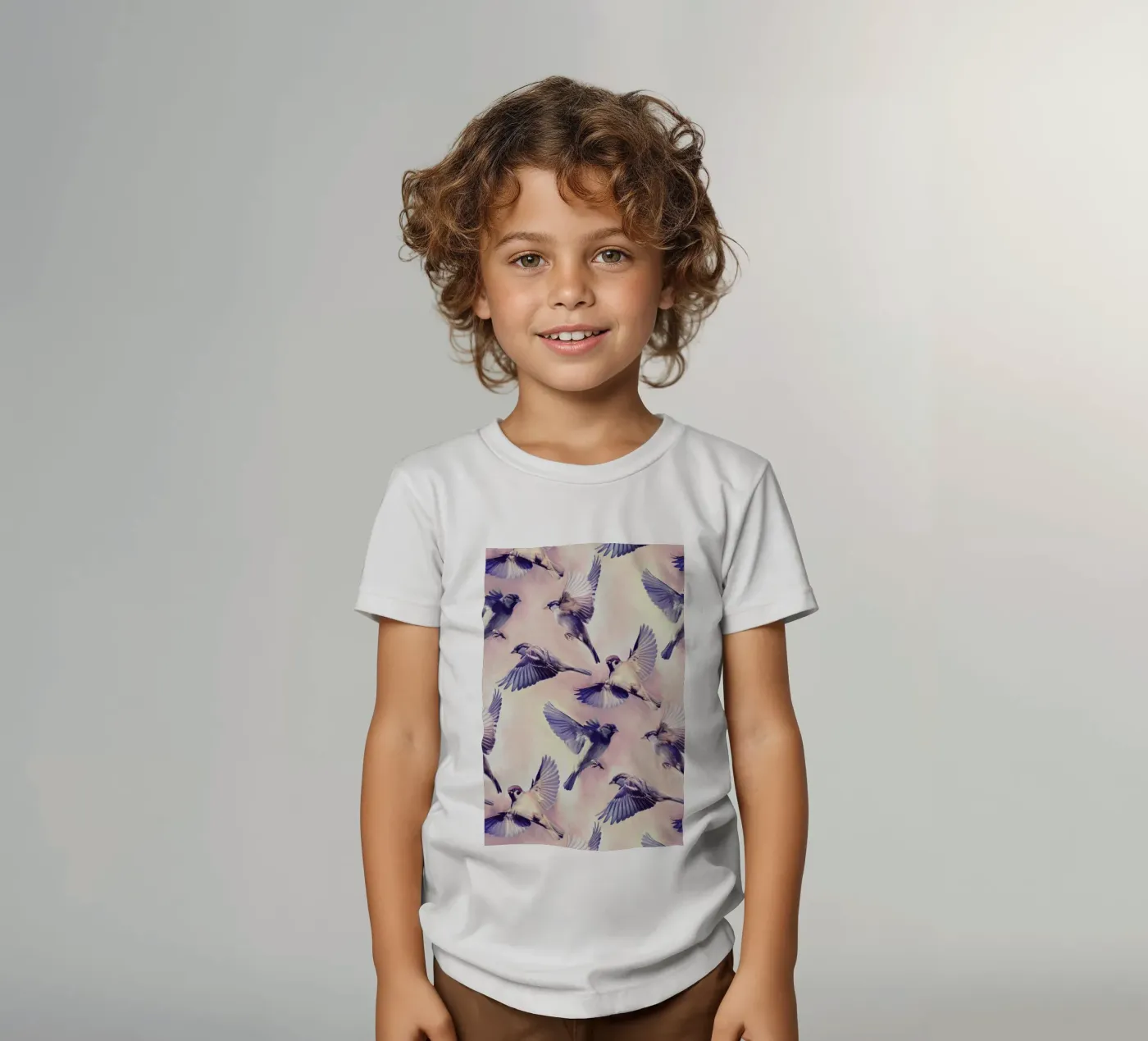 Sparrow Flight t-shirt bambini da Micklyn Le Feuvre