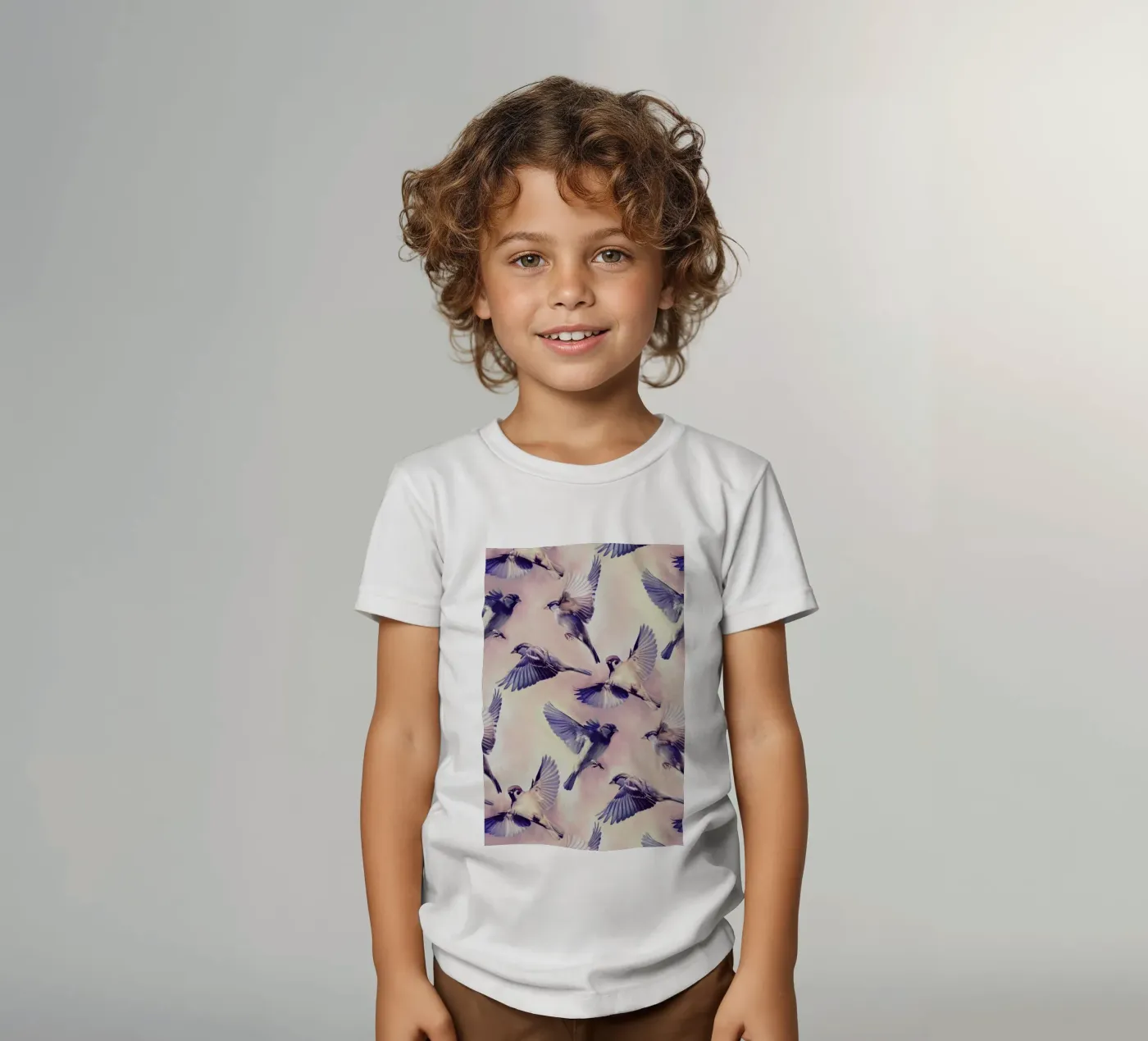 Sparrow Flight t-shirt bambini da Micklyn Le Feuvre