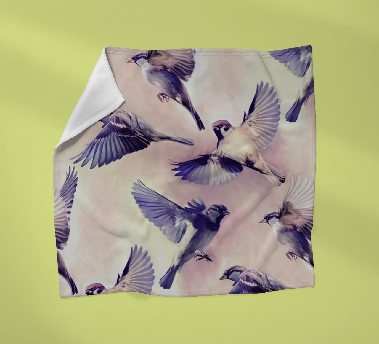 Sparrow Flight coperta in pile da Micklyn Le Feuvre