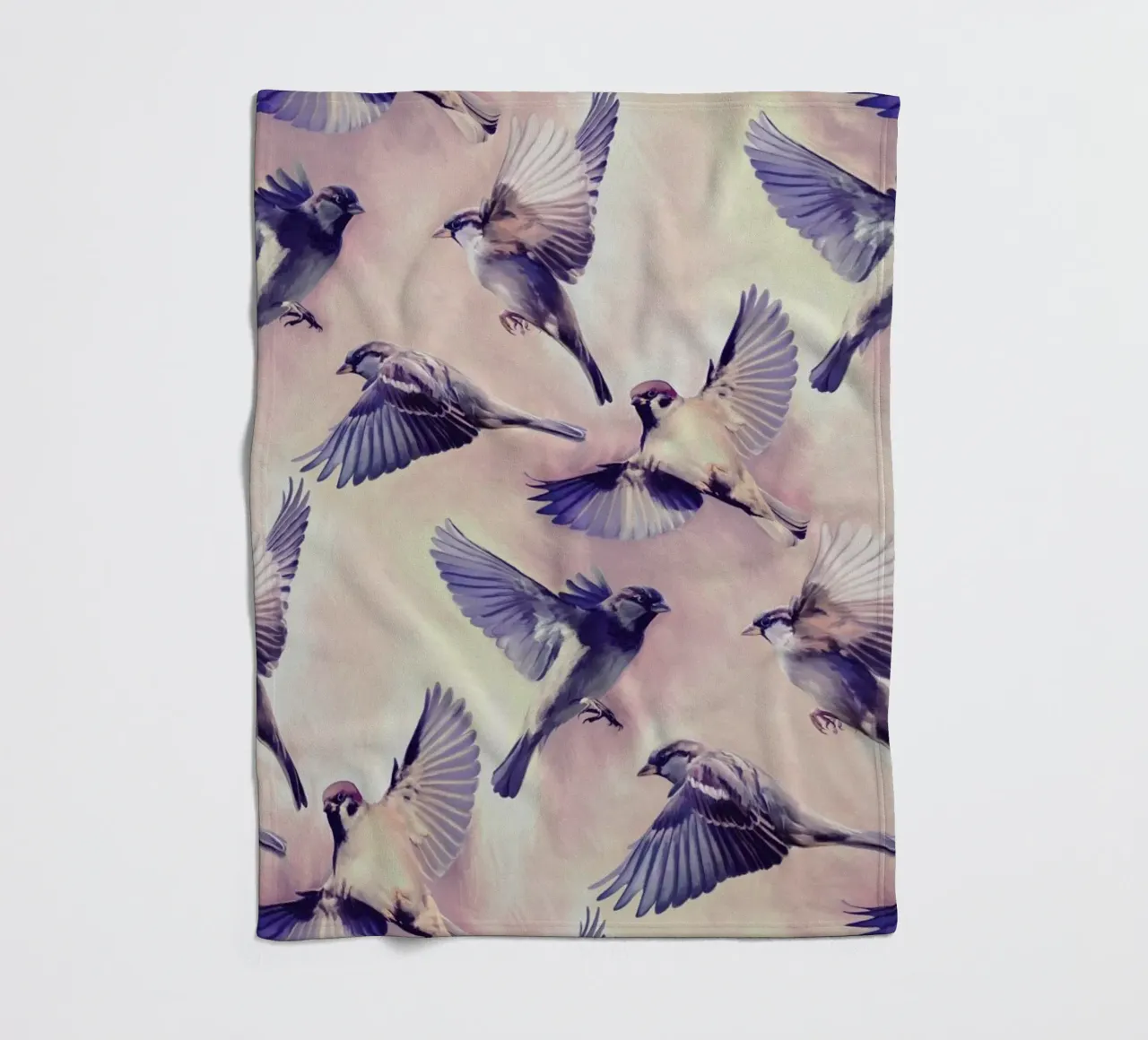 Sparrow Flight coperta in pile da Micklyn Le Feuvre