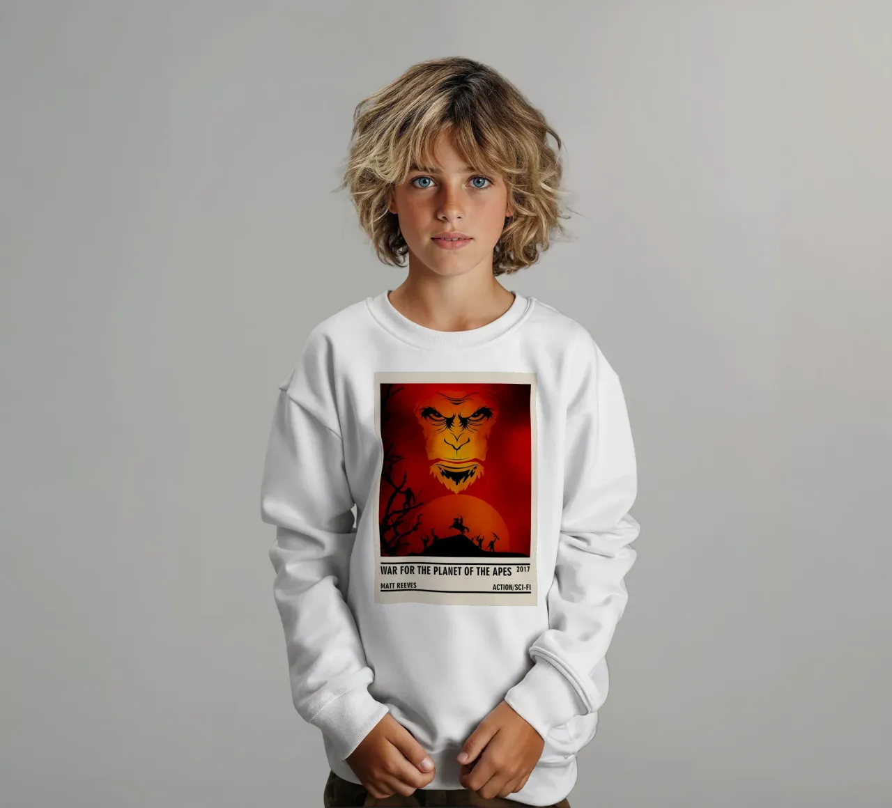 War for the Planet of the Apes felpa bambino da TheArtstudio
