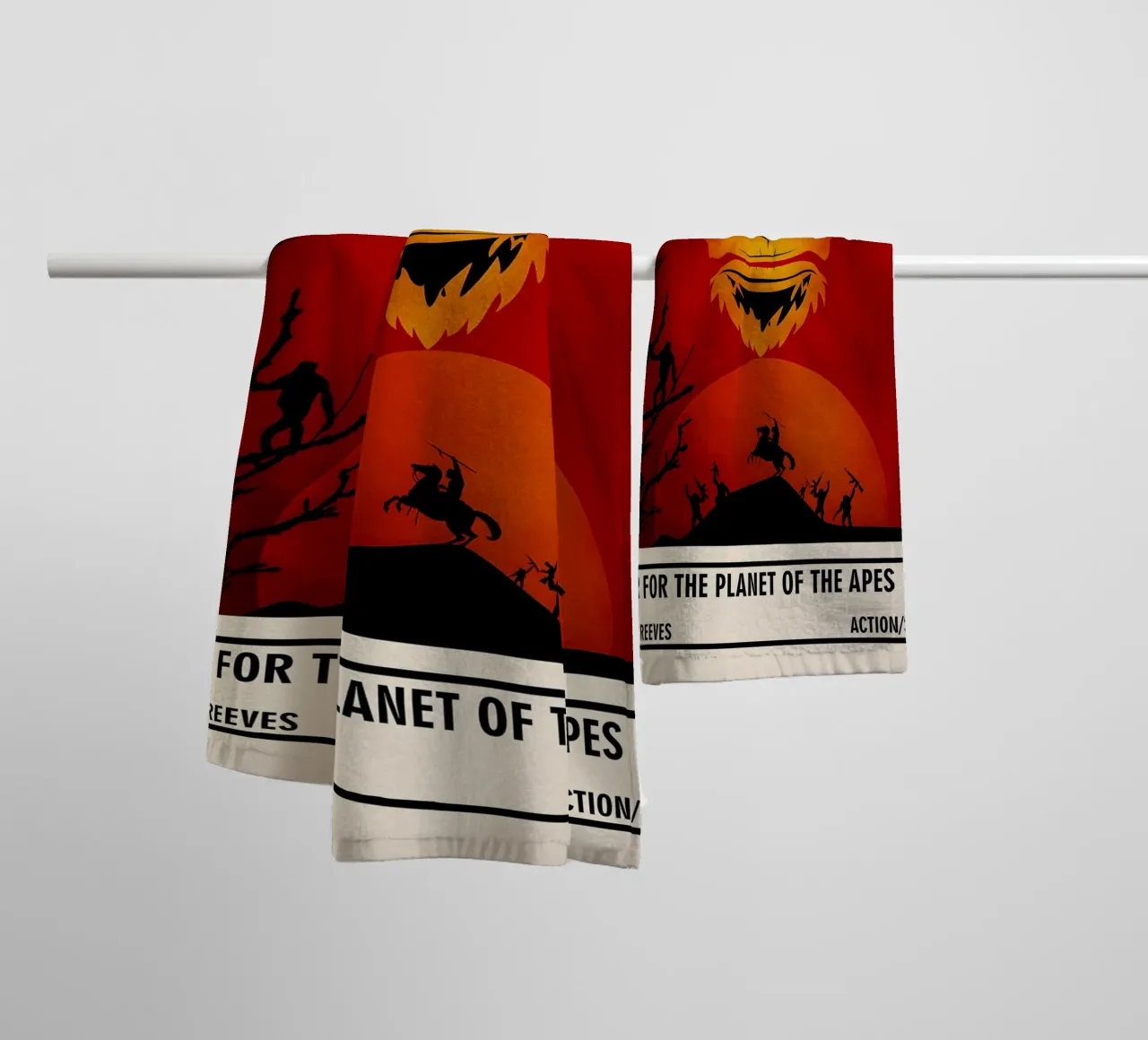 War for the Planet of the Apes asciugamano da bagno da TheArtstudio
