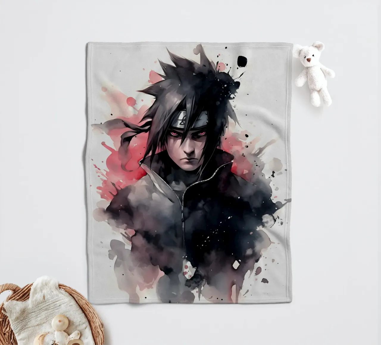 sasuke coperta in pile da CreativeStudio