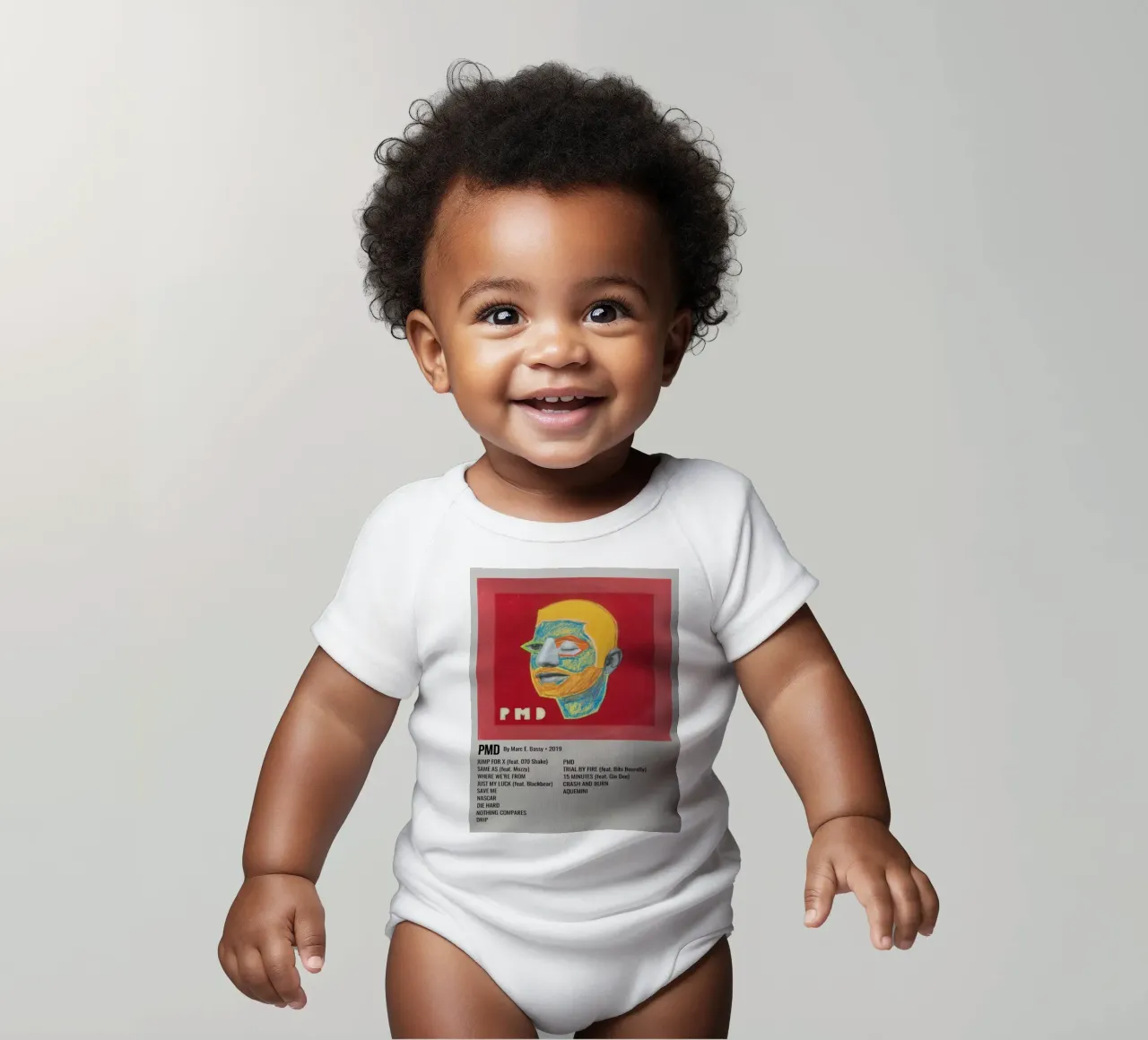 PMD By Marc E. Bassy - 2019 short-sleeve baby romper by SoundStudio