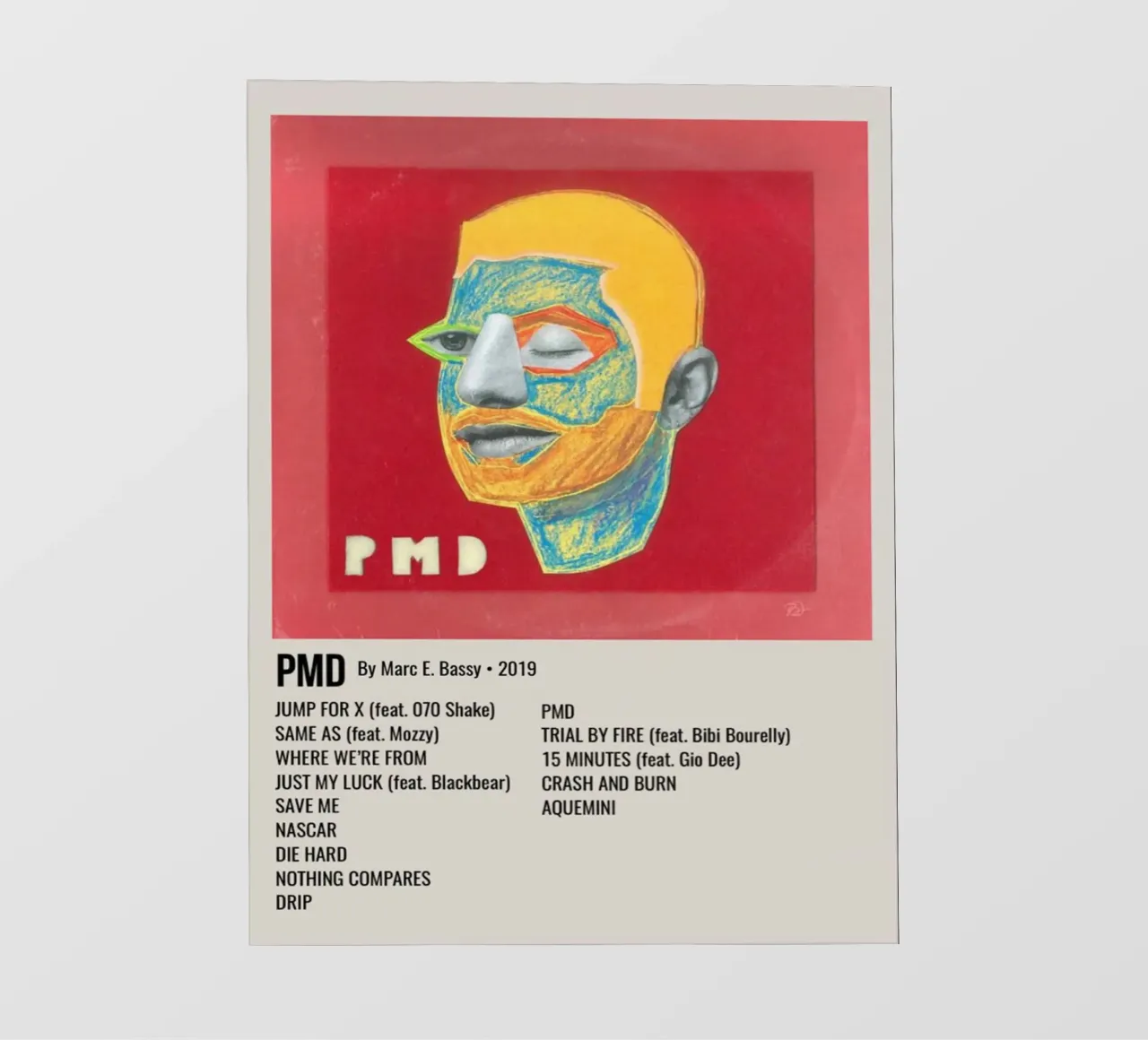 PMD By Marc E. Bassy - 2019 pellicola backlit da SoundStudio