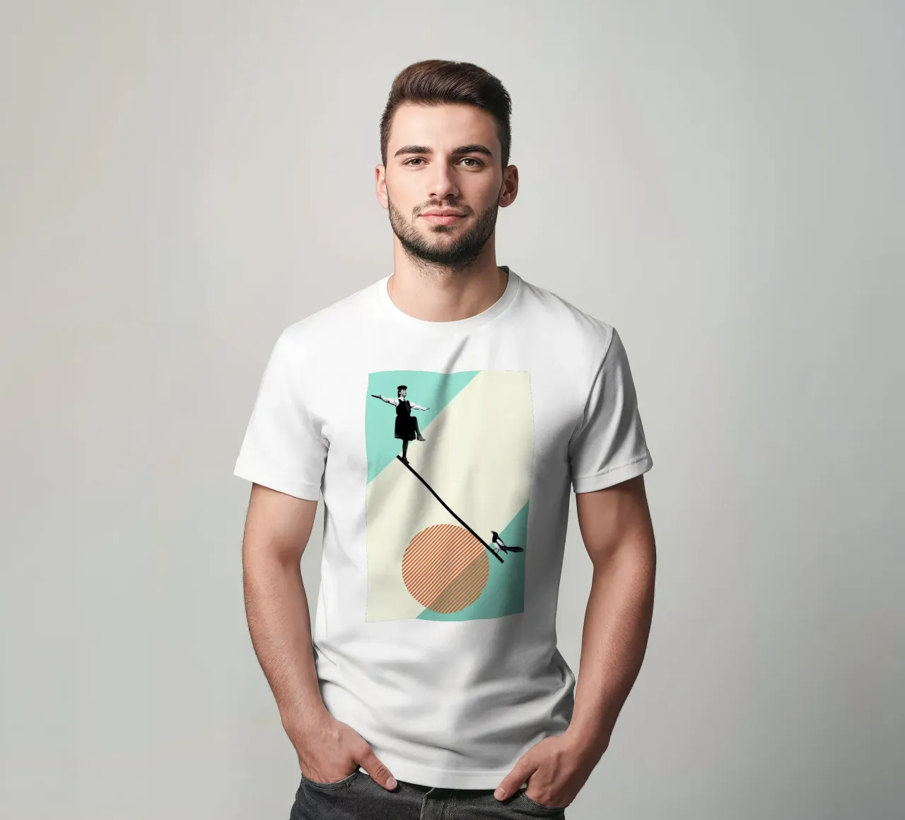 B is for Balance t-shirt da Maarten Léon