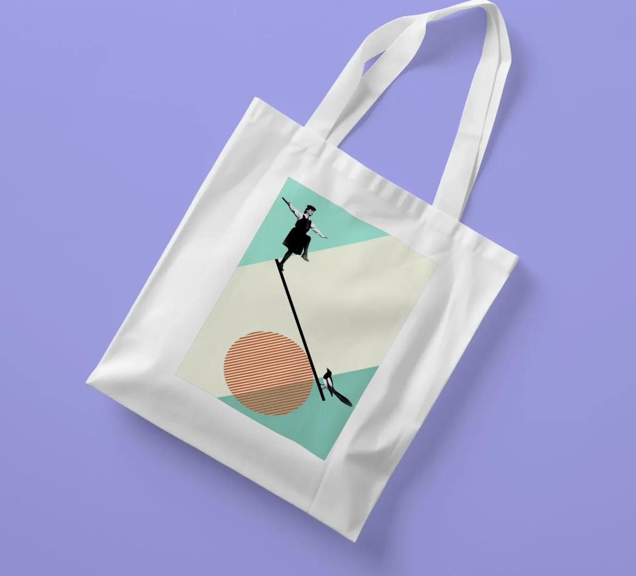 B is for Balance borsa in juta da Maarten Léon