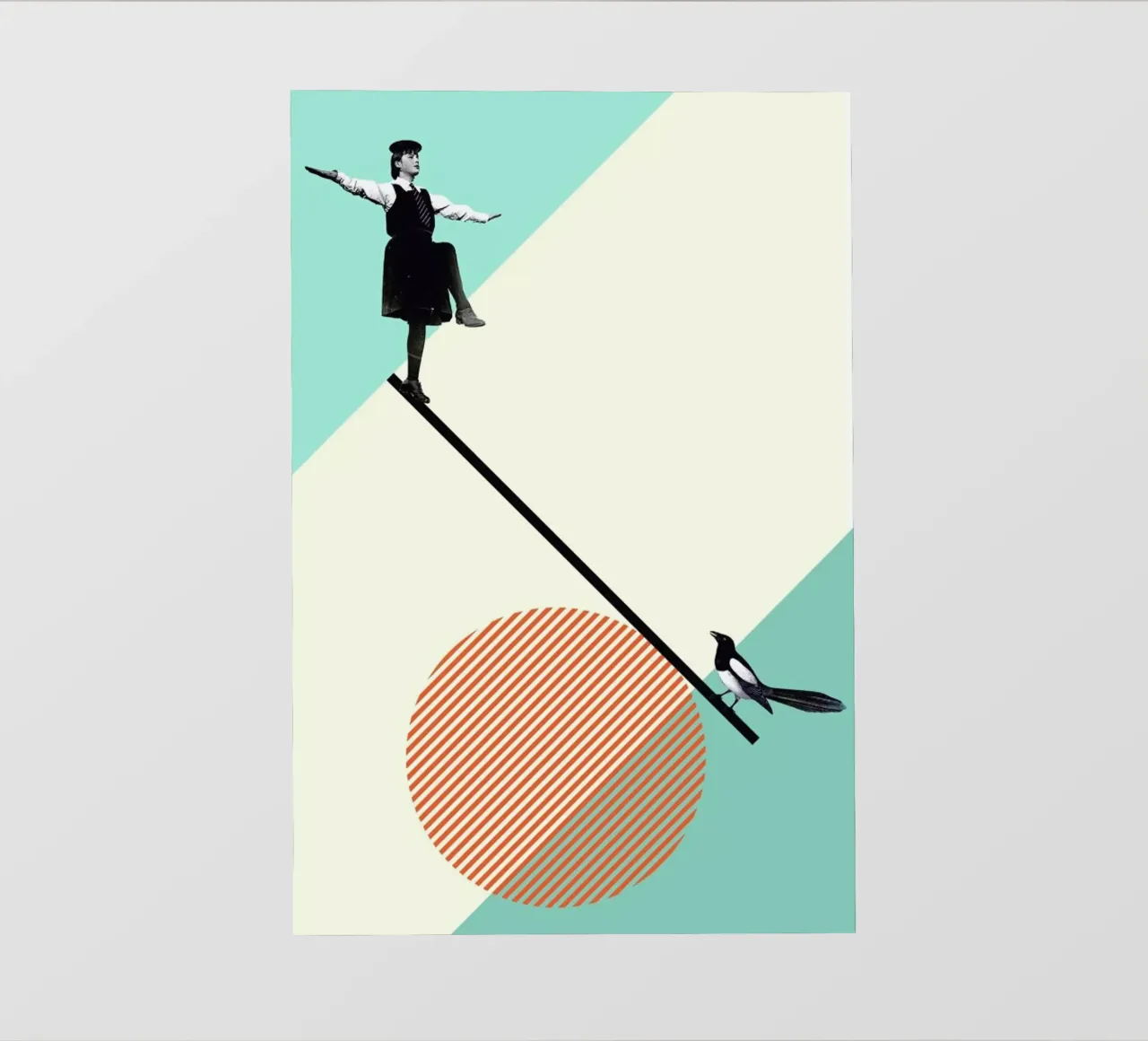 B is for Balance telo in pvc da Maarten Léon