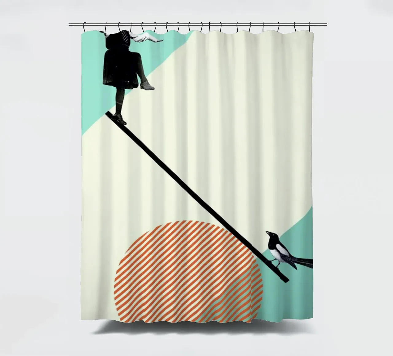 B is for Balance tenda da doccia da Maarten Léon