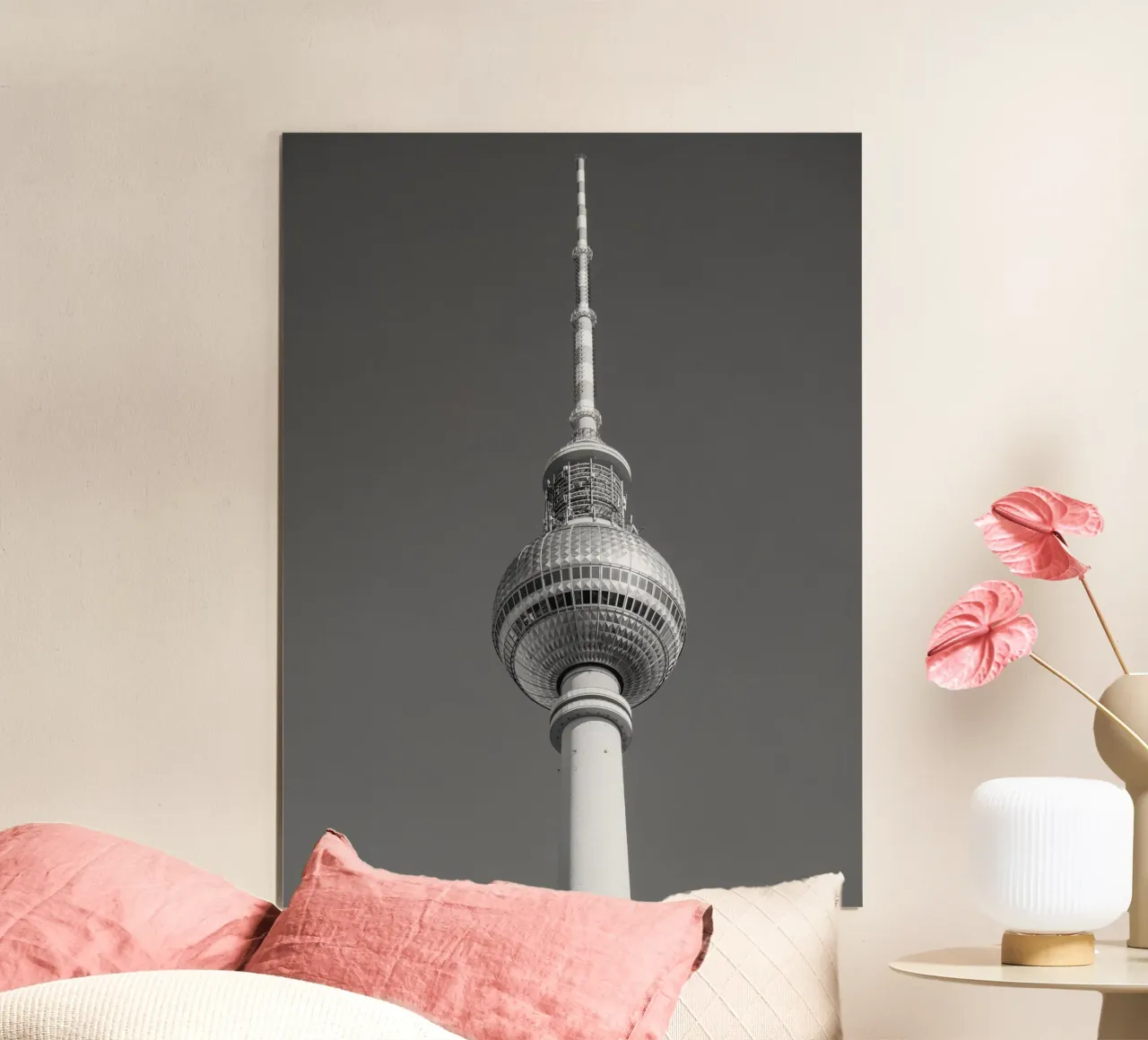 Torre della televisione di Berlino, stampa fotografica in bianco e nero poster da Berlin Moments
