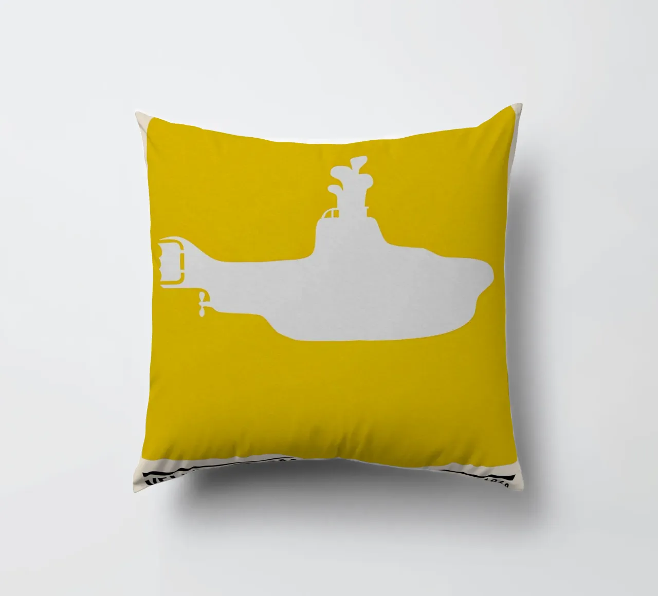 Yellow Submarine decorative cushion by TheArtstudio