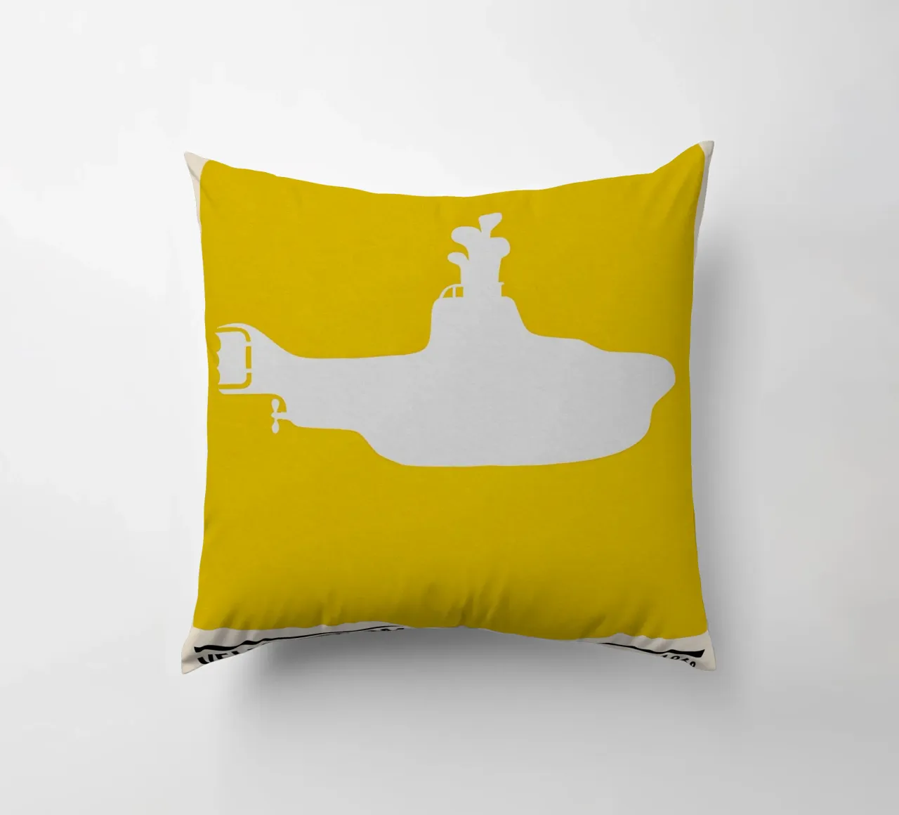 Yellow Submarine decorative cushion by TheArtstudio