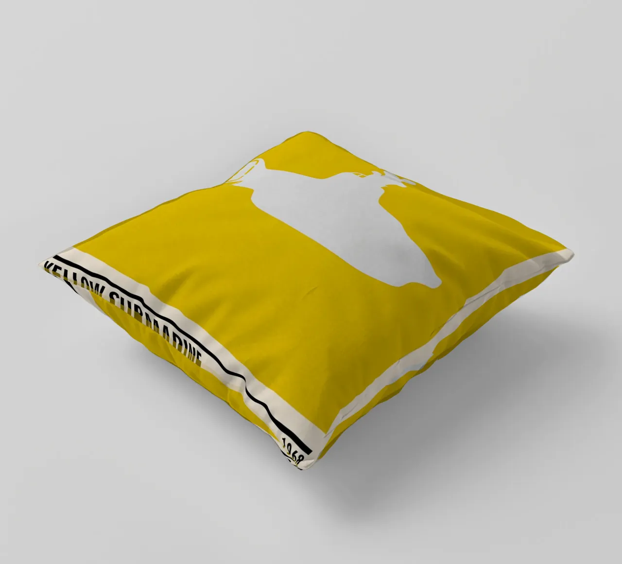 Yellow Submarine decorative cushion by TheArtstudio