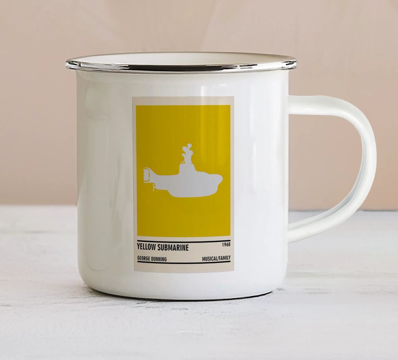 Yellow Submarine tazza in smalto da TheArtstudio