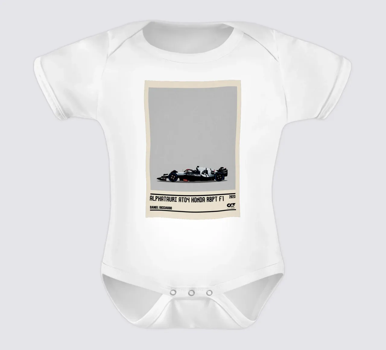 AlphaTauri AT04 Honda RBPT F1 10° Belgian GP body neonato maniche corte da TheArtstudio