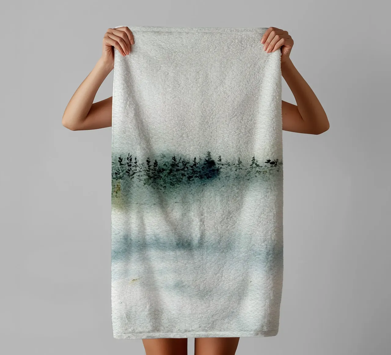 Winter Impression No 7 asciugamano da bagno da treechild