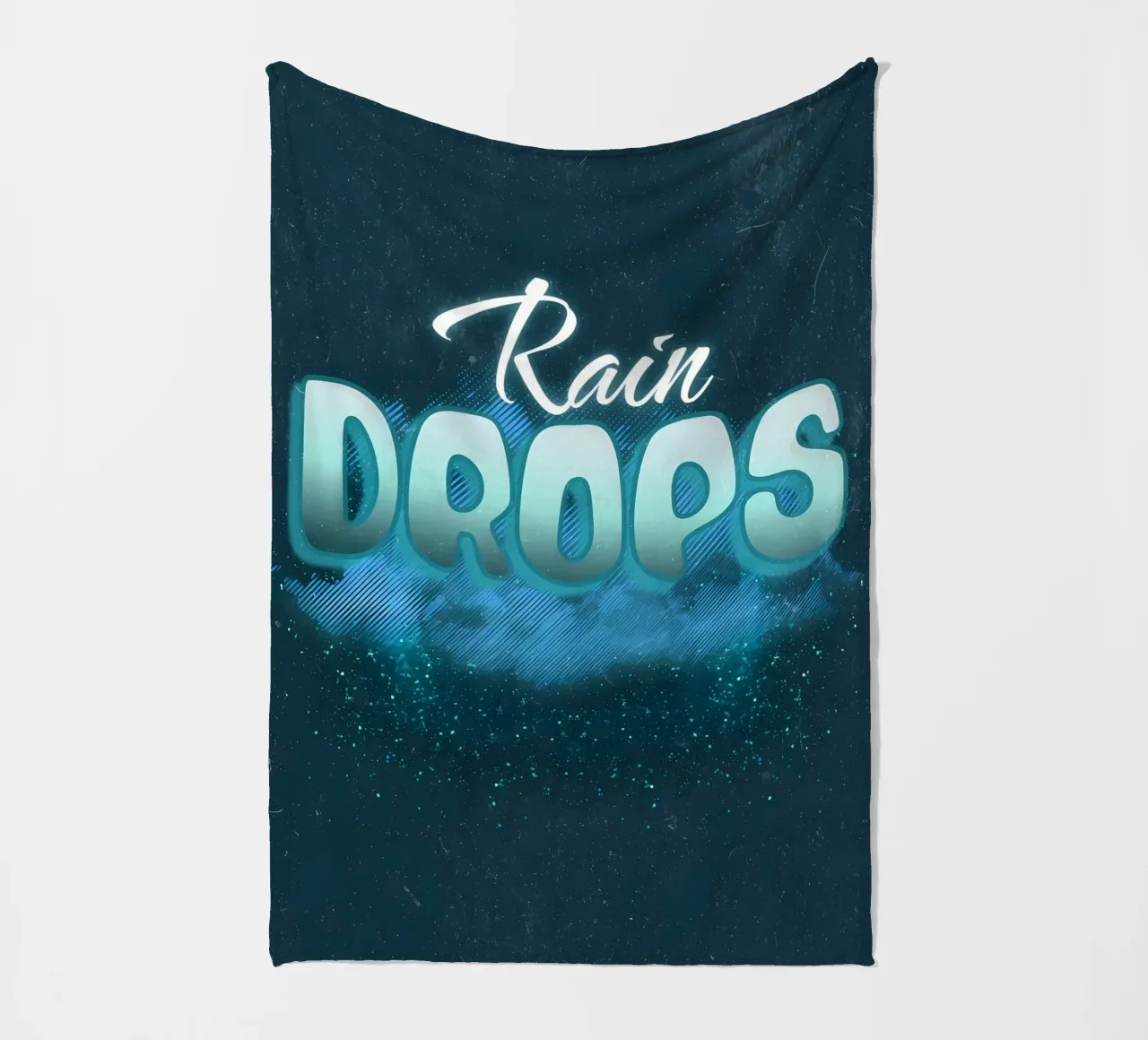 Gocce di pioggia coperta in pile da inspirational quote